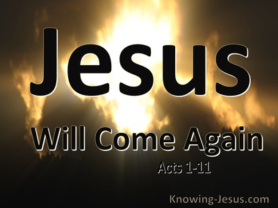 Acts 1:11 Jesus Will Come Again (brown)